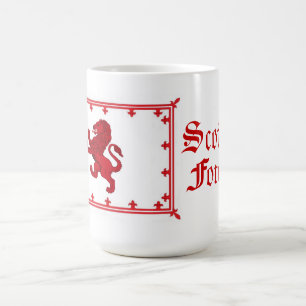 Scotland Rampant lion, brave forever Coffee Mug