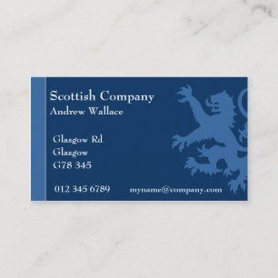 Scotland Rampant Lion Business Card