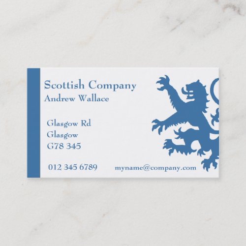 Scotland Rampant Lion Business Card