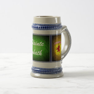 Scotland, Rampant lion, flag, Slainte Mhath Beer Stein