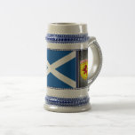 Scotland, Rampant lion, flag, St. Andrew's flag Beer Stein