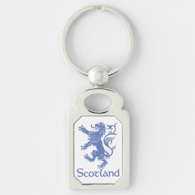 Scotland Rampant Lion Keychain, Scottish Heritage Keychain (Front)