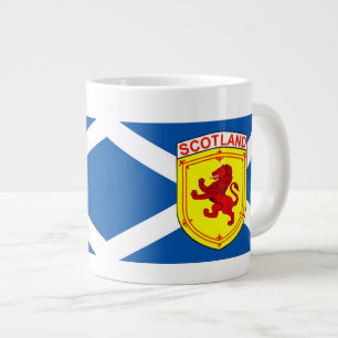 Scotland Rampant Lion on a Saint Andrews flag Giant Coffee Mug
