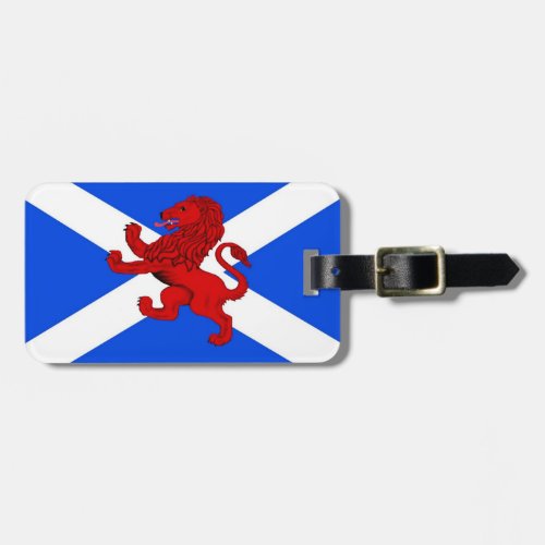 Scotland Rampant lionSaint Andrews flag emblem Luggage Tag