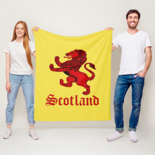 Scotland Rampant lion/Sotland ancient rampant lion Fleece Blanket