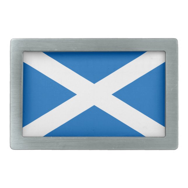 Scotland Rectangular Belt Buckle (Front)