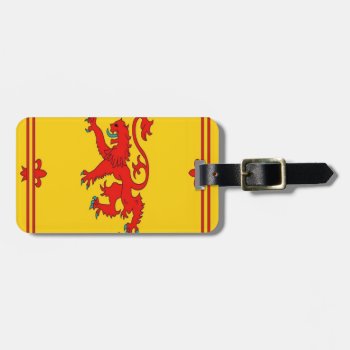 Scotland Red Lion Rampant Flag Luggage Tag by esoticastore at Zazzle