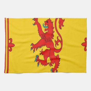 Scotland Red Lion Rampant Flag Towel by esoticastore at Zazzle