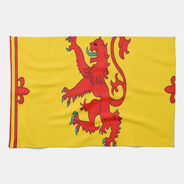 Scotland red lion rampant Flag Towel (Horizontal)