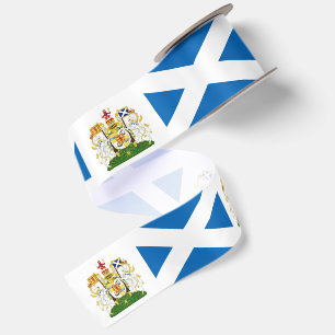 Scotland Ribbon, Emblem, patriotic, Scottish Flag Satin Ribbon