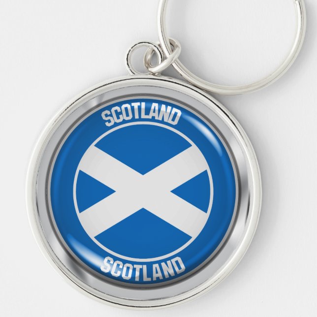Scotland Round Emblem Keychain (Front)