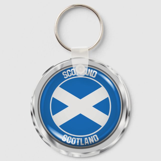Scotland Round Emblem Keychain (Front)