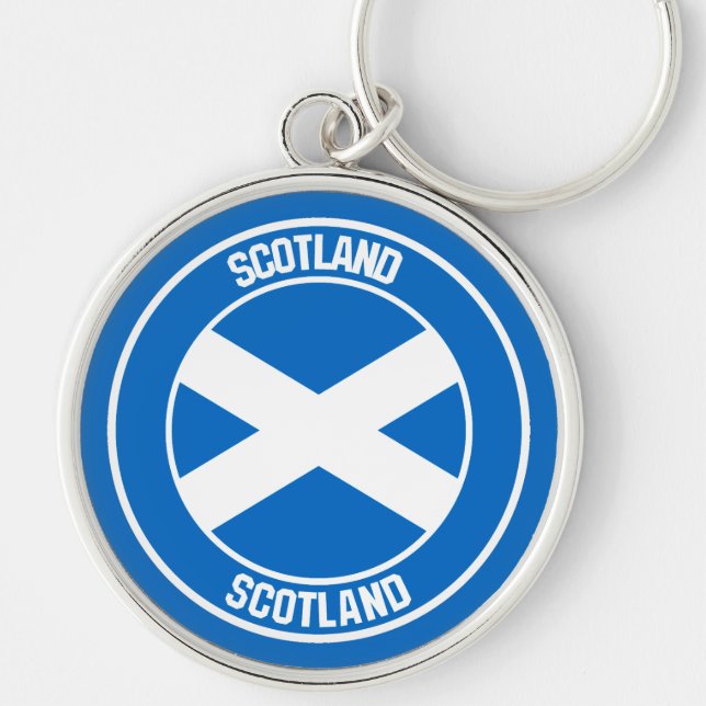 Scotland Round Emblem Keychain (Front)