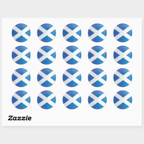 Scotland  Round Icon Flag Classic Round Sticker