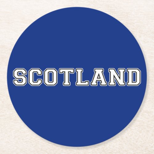 Scotland Round Paper Coaster