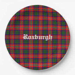 Scotland Roxburgh District Tartan Personalized Paper Plates