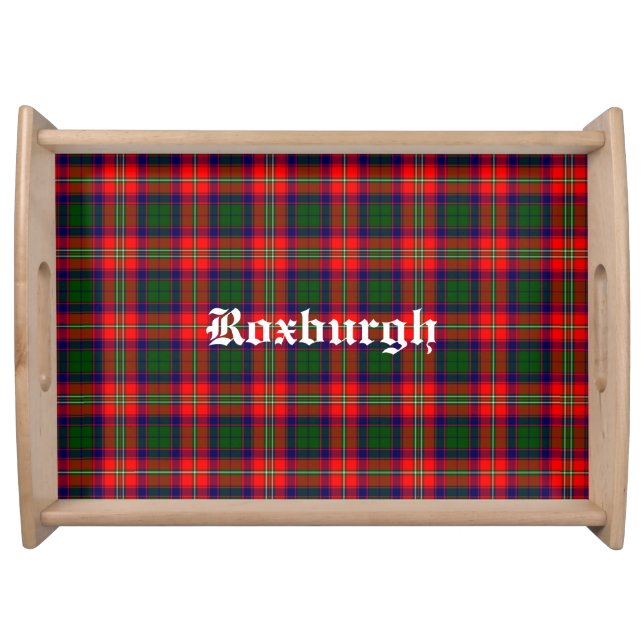 Scotland Roxburgh District Tartan Personalized Serving Tray (Front)