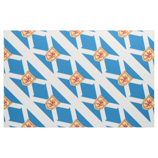 Scotland Royal Arms Flag Pattern Fabric
