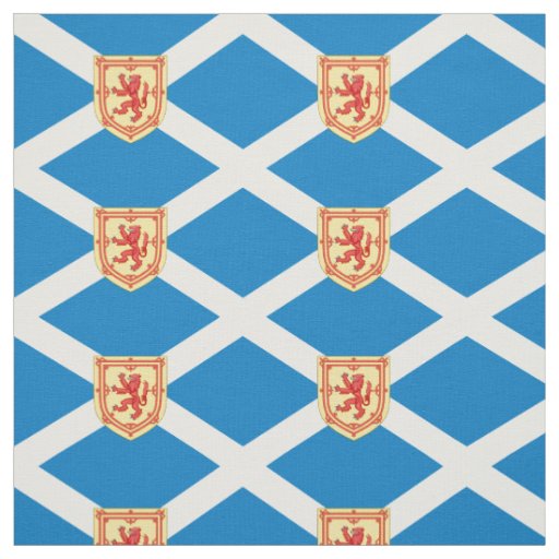 Scotland Royal Arms Flag Pattern Fabric