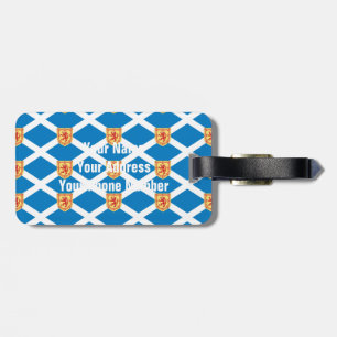 Scotland Royal Arms Flag Pattern Luggage Tag