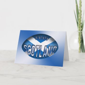 Scotland Rugby Ball Card by tjssportsmania at Zazzle