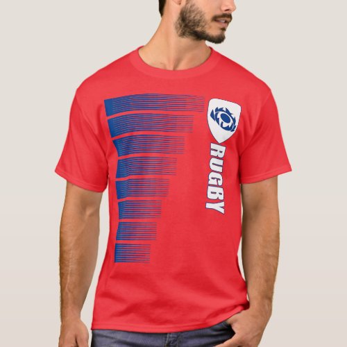 Scotland Rugby Jersey Scottish Rugby 2 Sided  T_Shirt