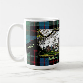 Scotland’s Guthrie Clan Castle–Tartan Name Mug
