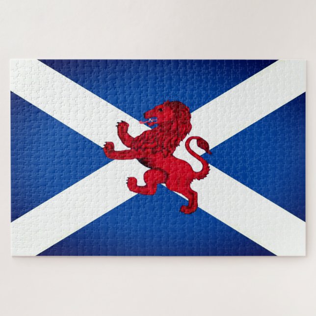 Scotland Saint Andrew's flag/Rampant Lion 1014 Jigsaw Puzzle (Horizontal)