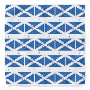 SCOTLAND SALTIRE Flag Map Bandana