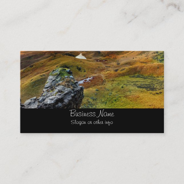 Scotland Scenic Rolling Hills Landscape Business Card (Front)
