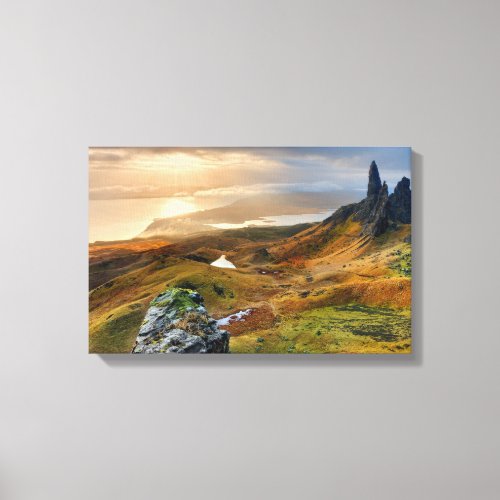Scotland Scenic Rolling Hills Landscape Canvas Print
