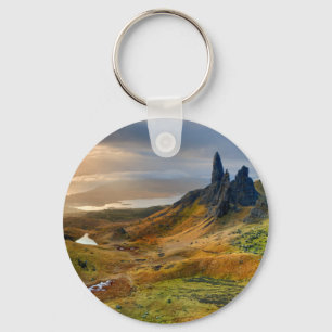 Scotland Scenic Rolling Hills Landscape Keychain