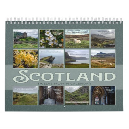 Scotland | Scenic Travel Photos & Quotes Calendar