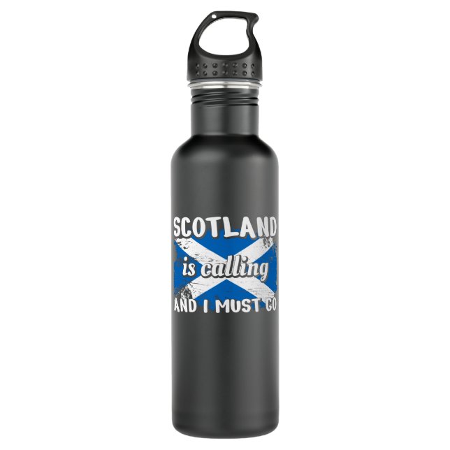 Scotland Schlotland Flag Stainless Steel Water Bottle (Front)