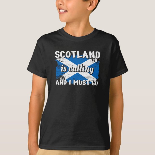 Scotland Schlotland Flag T-Shirt (Front)
