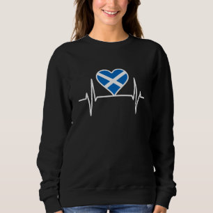 Scotland - Scotland Flag Heartbeat Sweatshirt