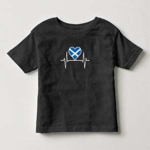 Scotland - Scotland Flag Heartbeat Toddler T-shirt
