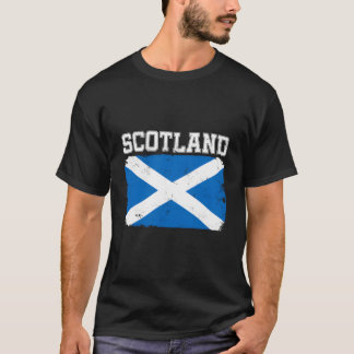 Scotland Scottish Flag Distressed T-Shirt