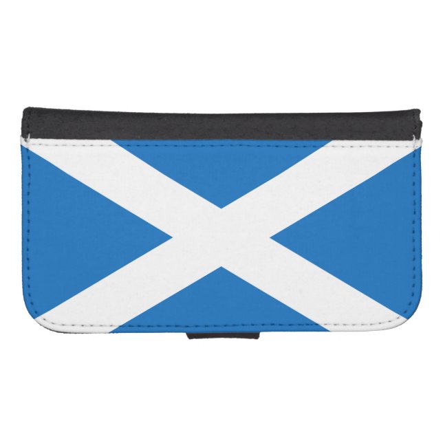 Scotland Scottish Flag St Andrews Cross Samsung Galaxy Wallet Case (Front (Horizontal))