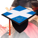 Scotland & Scottish Flag - Students / University Graduation Cap Topper<br><div class="desc">Graduation/University Hats: Scotland & Scottish Flag - university, graduation, education hats & toppers. Easily customise year (20xx) and text or leave blank, if you prefer.</div>