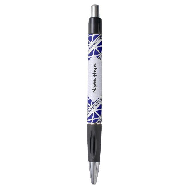Scotland Scottish Flag Tiled Black Personalization Pen (Front Vertical)