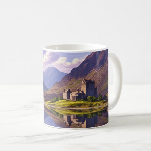 Scotland Scottish Highlands Castle Travel Coffee Mug (Front Right)