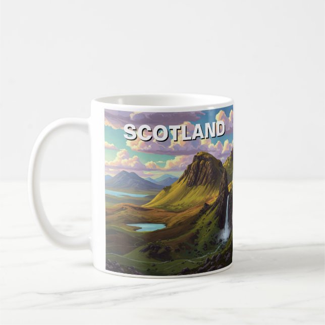 Scotland Scottish Highlands Travel Coffee Mug (Left)