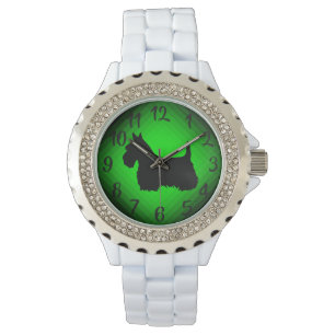 Scotland , Scottish terrier, black/wheaten green Watch