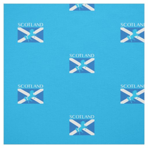 Scotland Scottish Unicorn Fabric