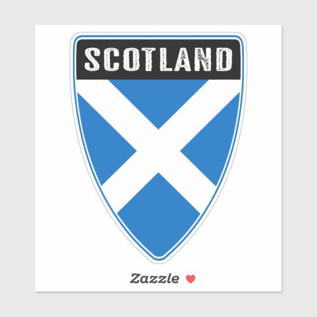 Scotland Shield Sticker (Sheet)
