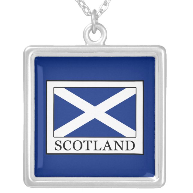 Scotland Silver Plated Necklace (Front)