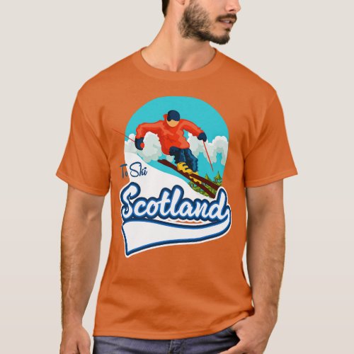Scotland Ski travel T_Shirt