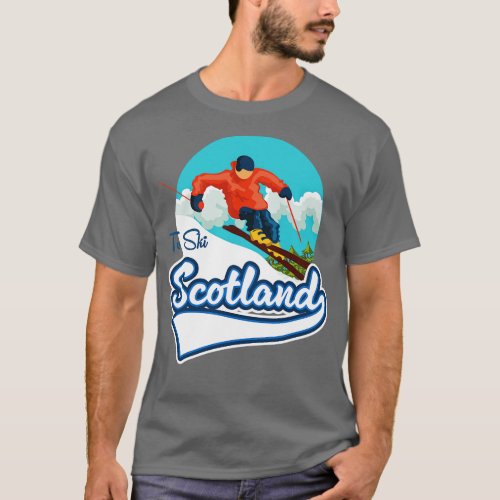 Scotland Ski travel T_Shirt
