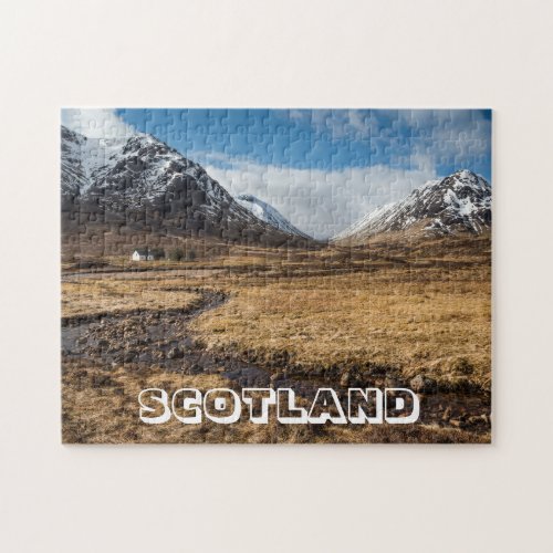 Scotland Snow_Covered Mountains Jigsaw Puzzle
